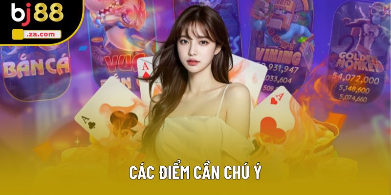Các điểm cần chú ý Các điểm cần chú ý